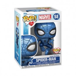 Figur Funko Pop Metallic Marvel Make a Wish 2022 Spider-Man Geneva Store Switzerland