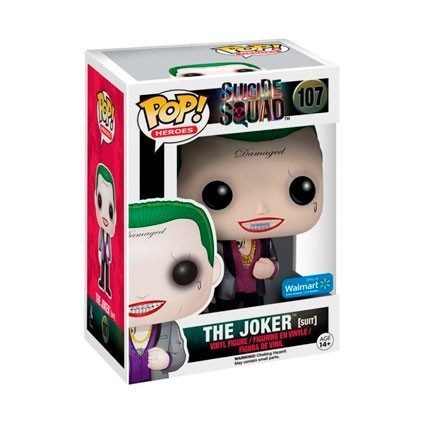 Figurine Funko BOITE ENDOMMAGÉE Pop DC Suicide Squad Joker In Suit Edition Limitée Boutique Geneve Suisse