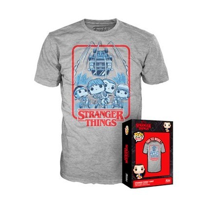 Figurine Funko Pop T-shirt Stranger Things Group Edition Limitée Boutique Geneve Suisse