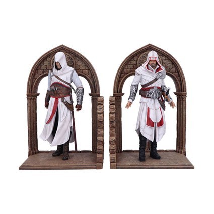 Figurine Nemesis Now Assassin's Creed Serre-livres Altair and Ezio Boutique Geneve Suisse