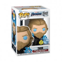 Figurine Funko BOITE ENDOMMAGÉE Pop Phosphorescent Avengers 4 Endgame Thor with Thunder Edition Limitée Boutique Geneve Suisse
