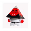 Figurine Kidrobot Dunny Pyramidun Rouge par Andrew Bell Boutique Geneve Suisse