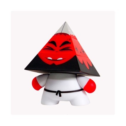 Lot De 5 Figurines Dunny 3 Pouces - Pyramidun Red Par Andrew Bell Pour Kidrobot - NEUF
