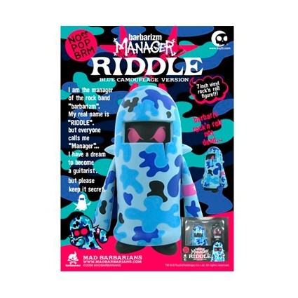 Figurine Toy2R Madbarbarians Manager Riddle Blue Camo par Madbarbarians Boutique Geneve Suisse