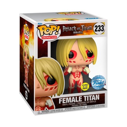 Figurine Funko Pop 15 cm Phosphorescent L'Attaque des Titans Female Titan Edition Limitée Boutique Geneve Suisse