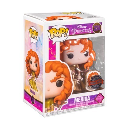 Figurine Funko Pop Disney Ultimate Princess Rebelle Gold avec Pin Edition Limitée Boutique Geneve Suisse