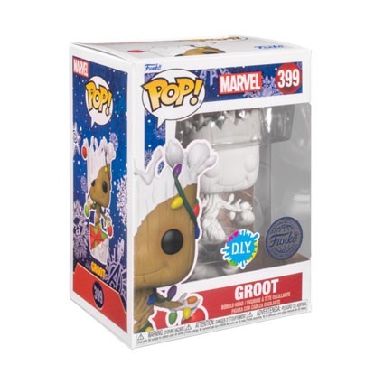 Figur Funko Pop Guardians of the Galaxy Groot Holiday DIY Limited Edition Geneva Store Switzerland