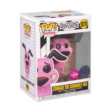 Figur Funko Pop Flocked Courage the Cowardly Dog Courage Limited Edition Geneva Store Switzerland