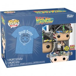 Figurine Funko Pop Phosphorescent et T-Shirt Retour vers le Futur Doc avec Casque Edition Limitée Boutique Geneve Suisse