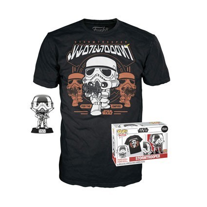 Figuren Funko Pop Chrome und T-shirt Star Wars Stormtrooper Limitierte Auflage Genf Shop Schweiz