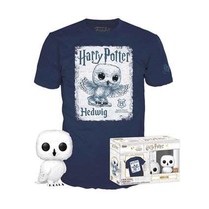 Figuren Funko Pop Metallish und T-Shirt Harry Potter Hedwig Limitierte Auflage Genf Shop Schweiz