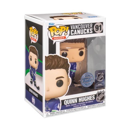 Figurine Funko Pop Sports Hockey NHL Vancouver Canucks Quinn Hughes Edition Limitée Boutique Geneve Suisse