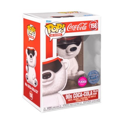 Figur Funko Pop Flocked Coca Cola 90's Coca-Cola Polar Bear Limited Edition Geneva Store Switzerland