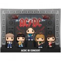 Figurine Funko BOÎTE ENDOMMAGÉE Pop Deluxe Moment in Concert AC/DC 5-Pack avec Boîte de Protection Acrylique Edition Limitée ...