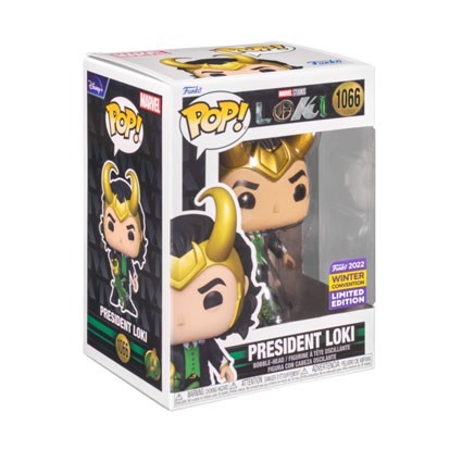 Figur Funko Pop Winter Convention 2022 Loki 2021 President Loki Limited Edition Geneva Store Switzerland