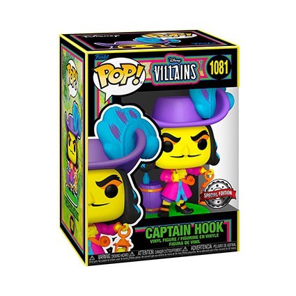 Figurine Funko Pop BlackLight Disney Villains Captain Hook Edition Limitée Boutique Geneve Suisse