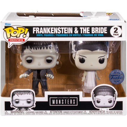 Figurine Funko Pop Bride of Frankenstein 1935 The Monster and The Bride Black and White 2-Pack Edition Limitée Boutique Genev... Figurine Funko Pop Bride of Frankenstein 1935 The Monster and The Bride Black and White 2-Pack Edition Limitée Boutique Genev...