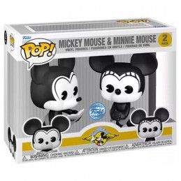 Figurine Pop Disney Plane Crazy Mickey et Minnie Mouse 2-Pack Edition Limitée Funko Boutique Geneve Suisse