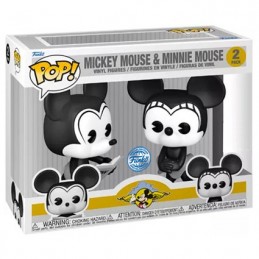 Figurine Funko Pop Disney Plane Crazy Mickey et Minnie Mouse 2-Pack Edition Limitée Boutique Geneve Suisse