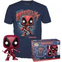 Figurine Funko Pop Métallique et T-shirt Deadpool Holiday Edition Limitée Boutique Geneve Suisse