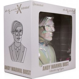 Figuren Kidrobot Andy Warhol 30 cm Andy Warhol Büste Schillernde Edition Genf Shop Schweiz