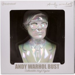 Figuren Kidrobot Andy Warhol 30 cm Andy Warhol Büste Schillernde Edition Genf Shop Schweiz