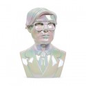 Figur Kidrobot Andy Warhol 12 inch Andy Warhol Bust Iridescent Edition Geneva Store Switzerland