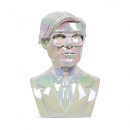 Figurine Andy Warhol 30 cm Buste Andy Warhol Edition Iridescente Kidrobot Boutique Geneve Suisse