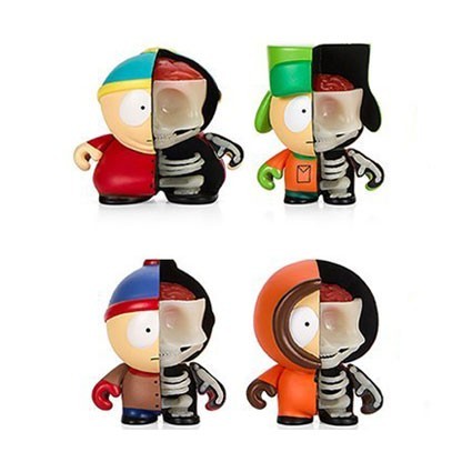 Figur Kidrobot South Park Glow in the Dark Anatomy Boys 4-Pack Geneva Store Switzerland