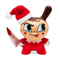 Figur Kidrobot Dunny 3 inch Holiday 2023 Go Elf Yourself Evil Edition Geneva Store Switzerland