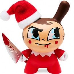 Figur Kidrobot Dunny 3 inch Holiday 2023 Go Elf Yourself Evil Edition Geneva Store Switzerland