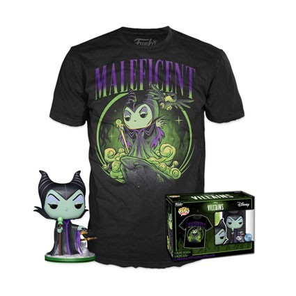 Figurine Funko Pop Diamond et T-shirt Disney Villains Maleficent Edition Limitée Boutique Geneve Suisse