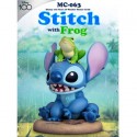 Figur Beast Kingdom Lilo and Stitch Disney 100th Statuette Master Craft Stitch with Frog 34 cm Geneva Store Switzerland