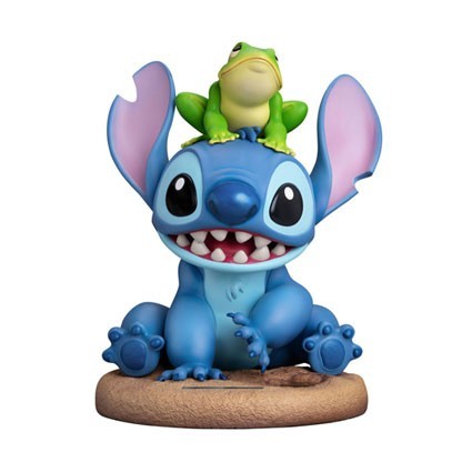 Figur Beast Kingdom Lilo and Stitch Disney 100th Statuette Master Craft Stitch with Frog 34 cm Geneva Store Switzerland