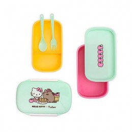 Pusheen Bento Snackbox Set Hello Kitty