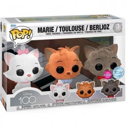 Pop Flocked Disney's 100th Anniversary Aristocats 3-Pack Limited Edition