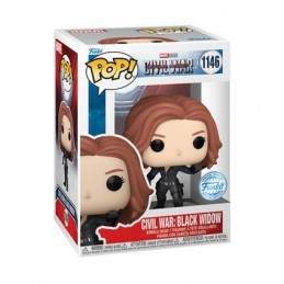 Pop Captain America 3 Civil War Black Widow Build-A-Scene Edition Limitée