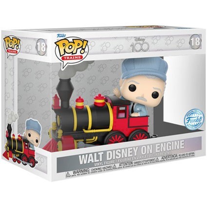 Figurine Funko Pop Train Disney's 100ème Anniversaire Walt Disney on Engine Edition Limitée Boutique Geneve Suisse