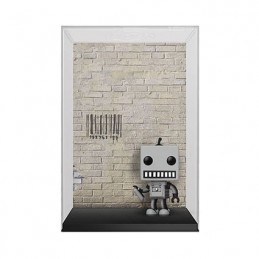 Pop Art Cover Tagging Robot par Banksy avec Boîte de Protection Acrylique