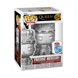 Figurine Pop Métallique Queen Freddie Mercury Silver avec Pin's Edition Limitée Funko Boutique Geneve Suisse