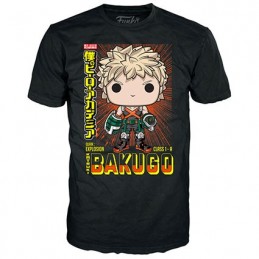 Figur Funko Pop Metallic and T-shirt My Hero Academia Katsuki Bakugo Limited Edition Geneva Store Switzerland