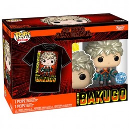 Figurine Funko Pop Métallique et T-shirt My Hero Academia Katsuki Bakugo Edition Limitée Boutique Geneve Suisse