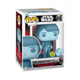 Pop Glow in the Dark Star Wars Holographic Luke Skywalker Limited Edition