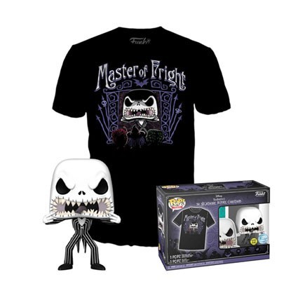 Figurine Funko Pop Phosphorescent et T-shirt L´étrange Noël de Mr. Jack Jack Skellington Edition Limitée Boutique Geneve Suisse