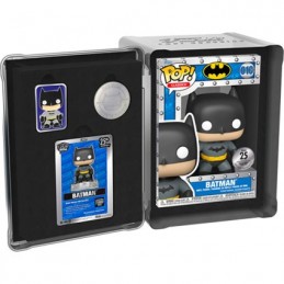 Figurine Funko Pop Batman avec Pin et Pièce Boîte Alluminium Funko 25. Anniversaire Edition Limitée Boutique Geneve Suisse