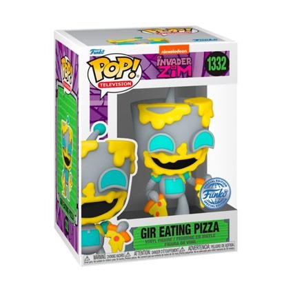 Figuren Pop Invader Zim GIR Pizza Essend Limitierte Auflage Funko Genf Shop Schweiz