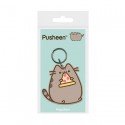 Pusheen Rubber Keychain Pizza