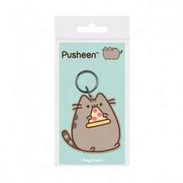 Pusheen Gummi-Schlüsselanhänger Pizza