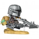 Figurine Funko Pop Star Wars The Mandalorian sur Speeder avec Grogu Edition Limitée Boutique Geneve Suisse