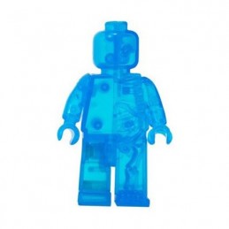 Figurine Lego Rainbow Micro Anatomic Bleu par Jason Freeny (Sans boite) Mighty Jaxx Boutique Geneve Suisse